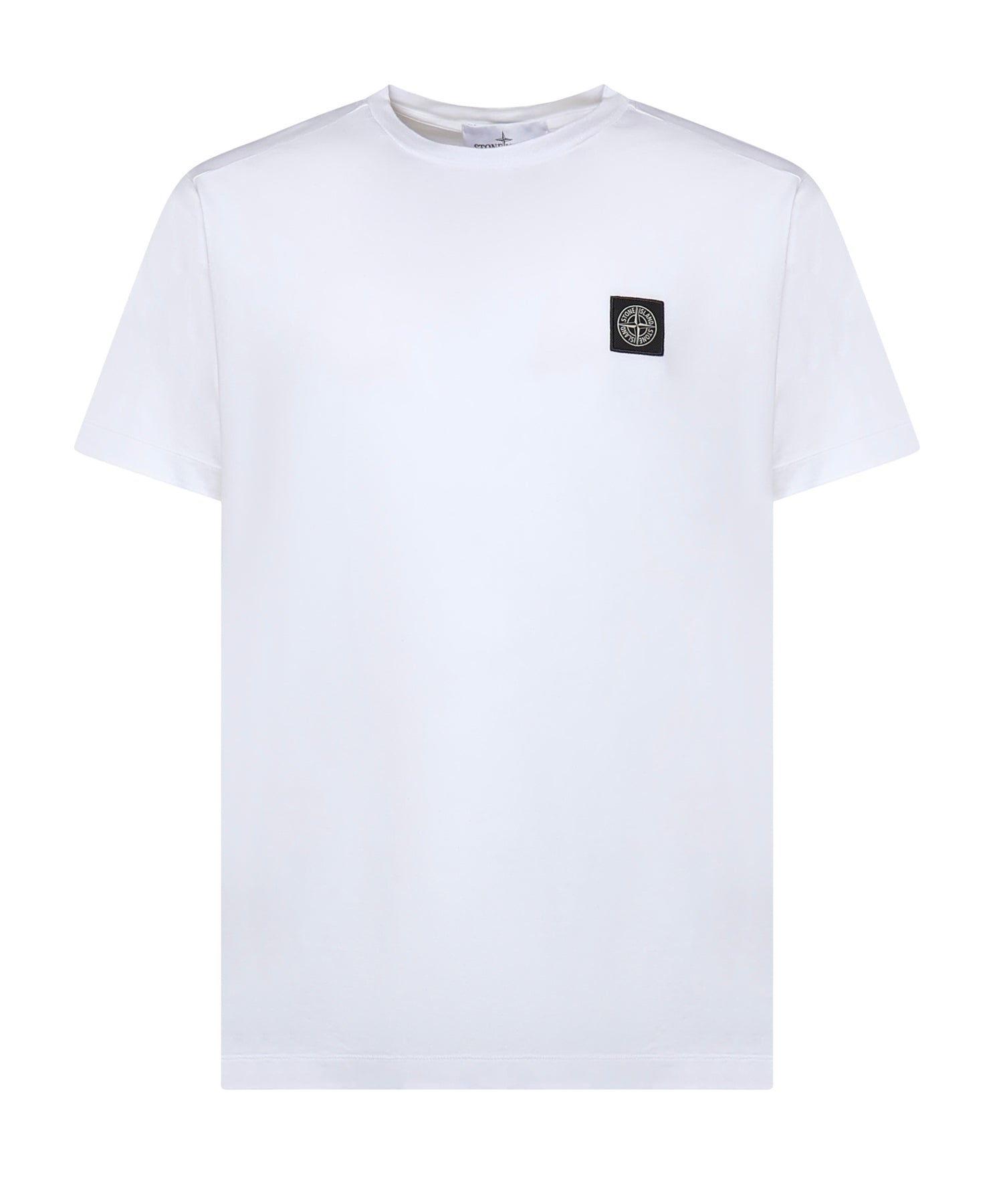 T-shirt con patch Compass in jersey di cotone L1S152100027 S0013V0001 STONE ISLAND 