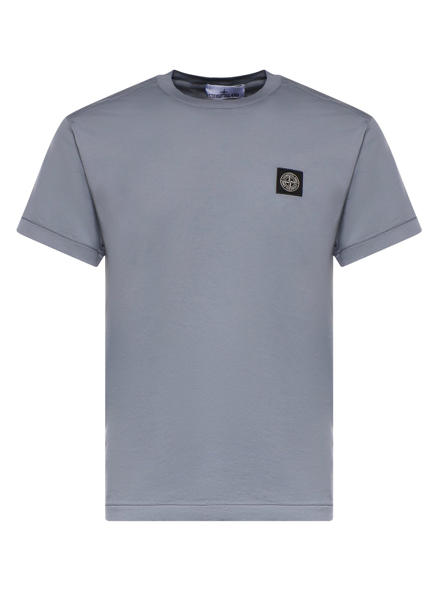 T-shirt con patch Compass in jersey di cotone L1S152100027 S0013V0024 STONE ISLAND 