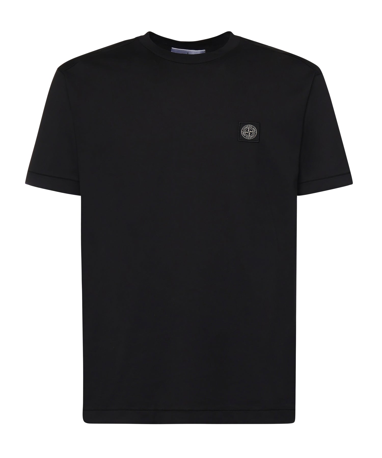 T-shirt con patch Compass in jersey di cotone L1S152100027 S0013V0029 STONE ISLAND 