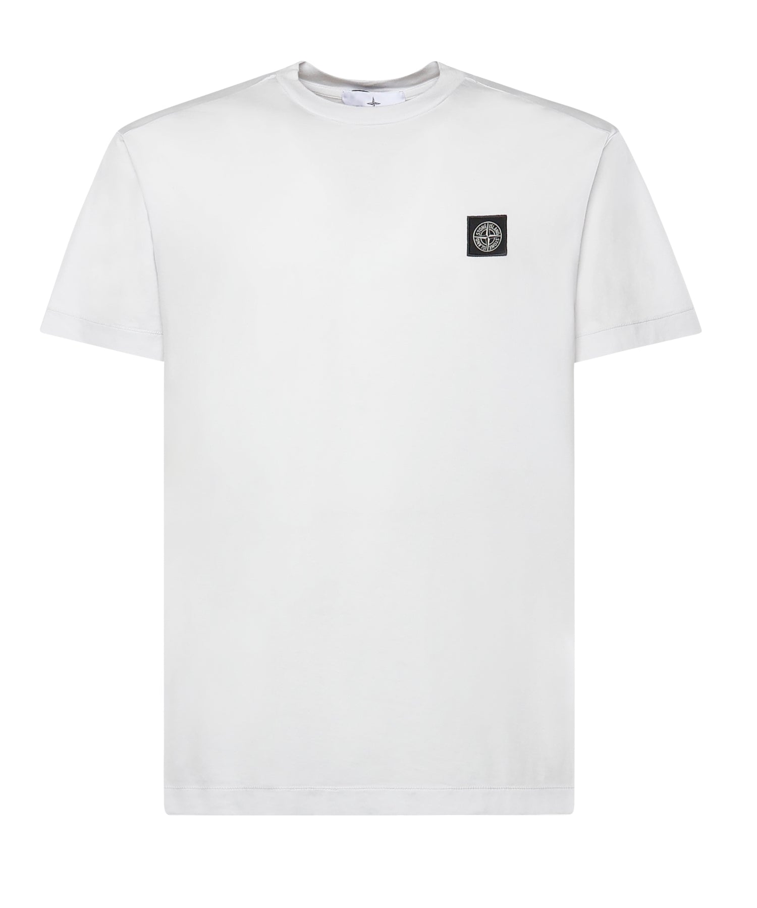 T-shirt con patch Compass in jersey di cotone L1S152100027 S0013V0041 STONE ISLAND 