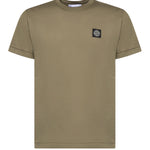 T-shirt con patch Compass in jersey di cotone L1S152100027 S0013V005G STONE ISLAND 