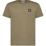 T-shirt con patch Compass in jersey di cotone L1S152100027 S0013V005G STONE ISLAND 