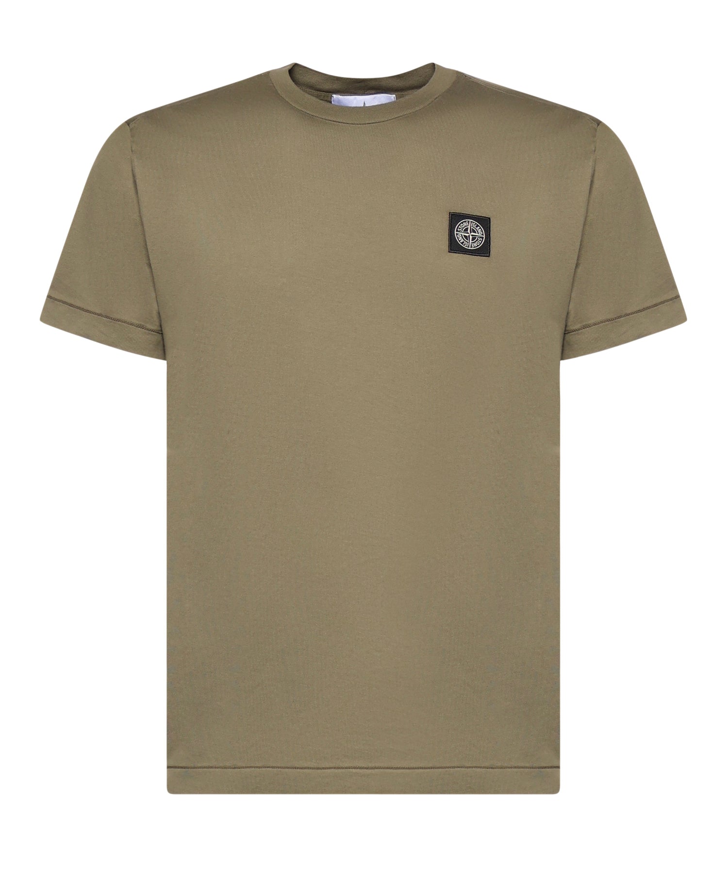 T-shirt con patch Compass in jersey di cotone L1S152100027 S0013V005G STONE ISLAND 