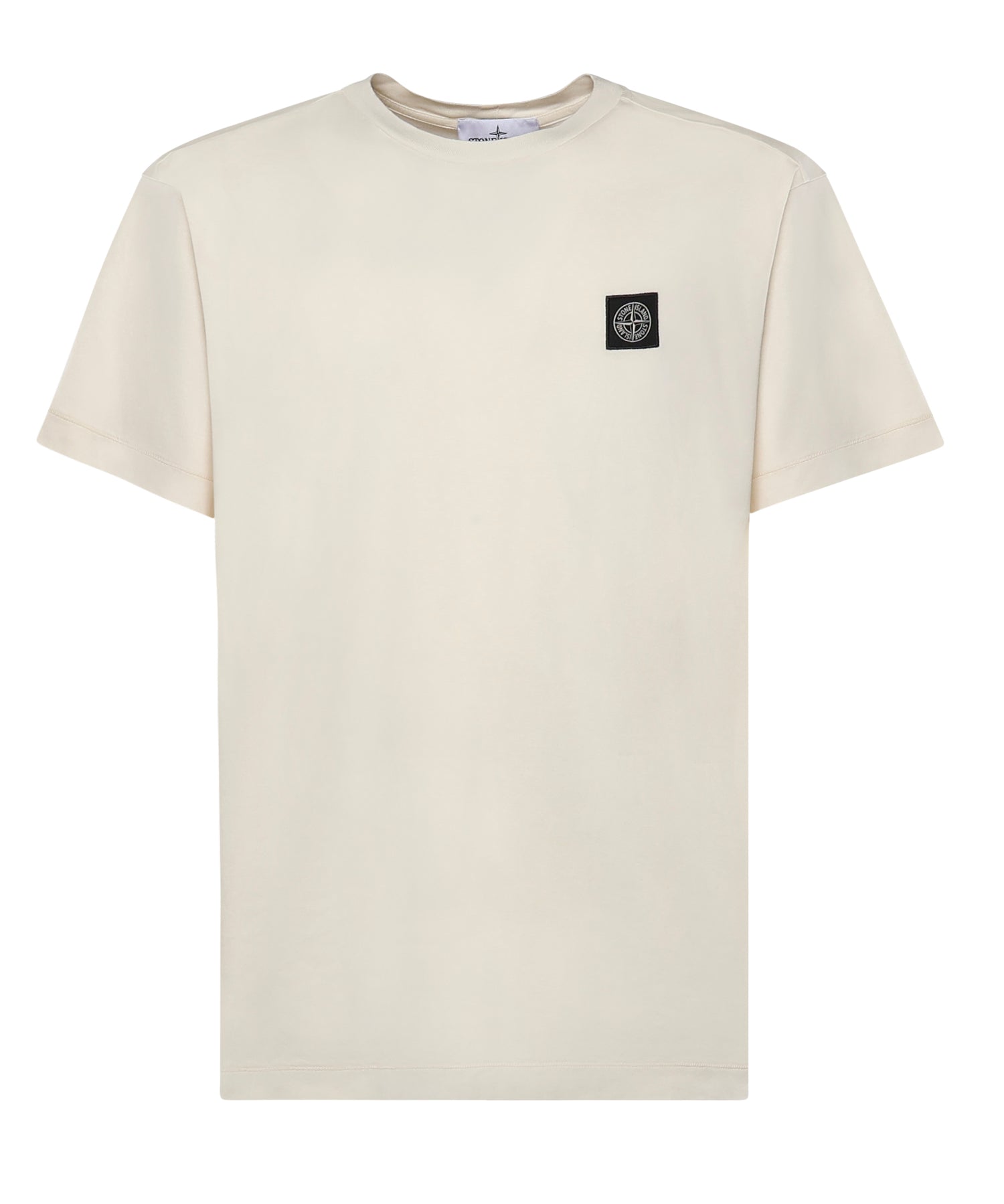 T-shirt con patch Compass in jersey di cotone L1S152100027 S0013V0093 STONE ISLAND 