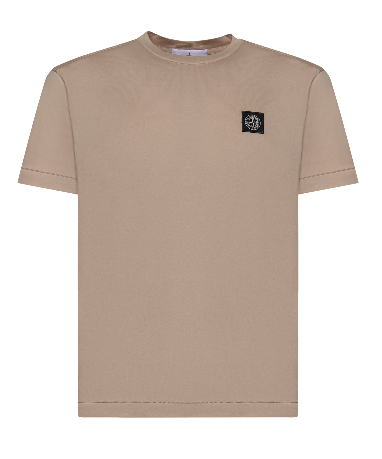 T-shirt con patch Compass in jersey di cotone L1S152100027 S0013V009A STONE ISLAND 