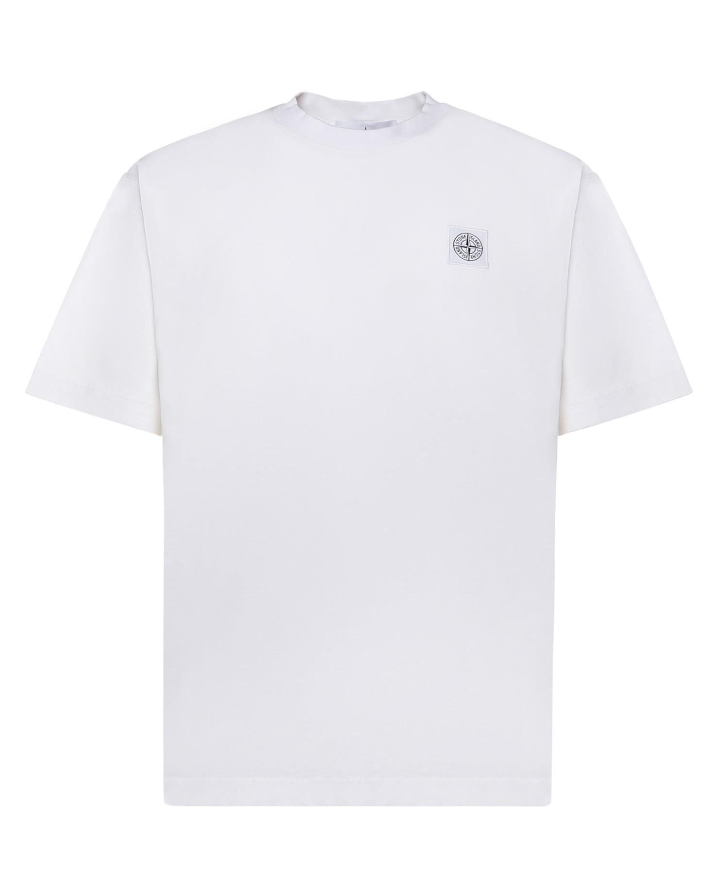 T-shirt con patch Compass in jersey di cotone L1S152100030 S0115V0001 STONE ISLAND 