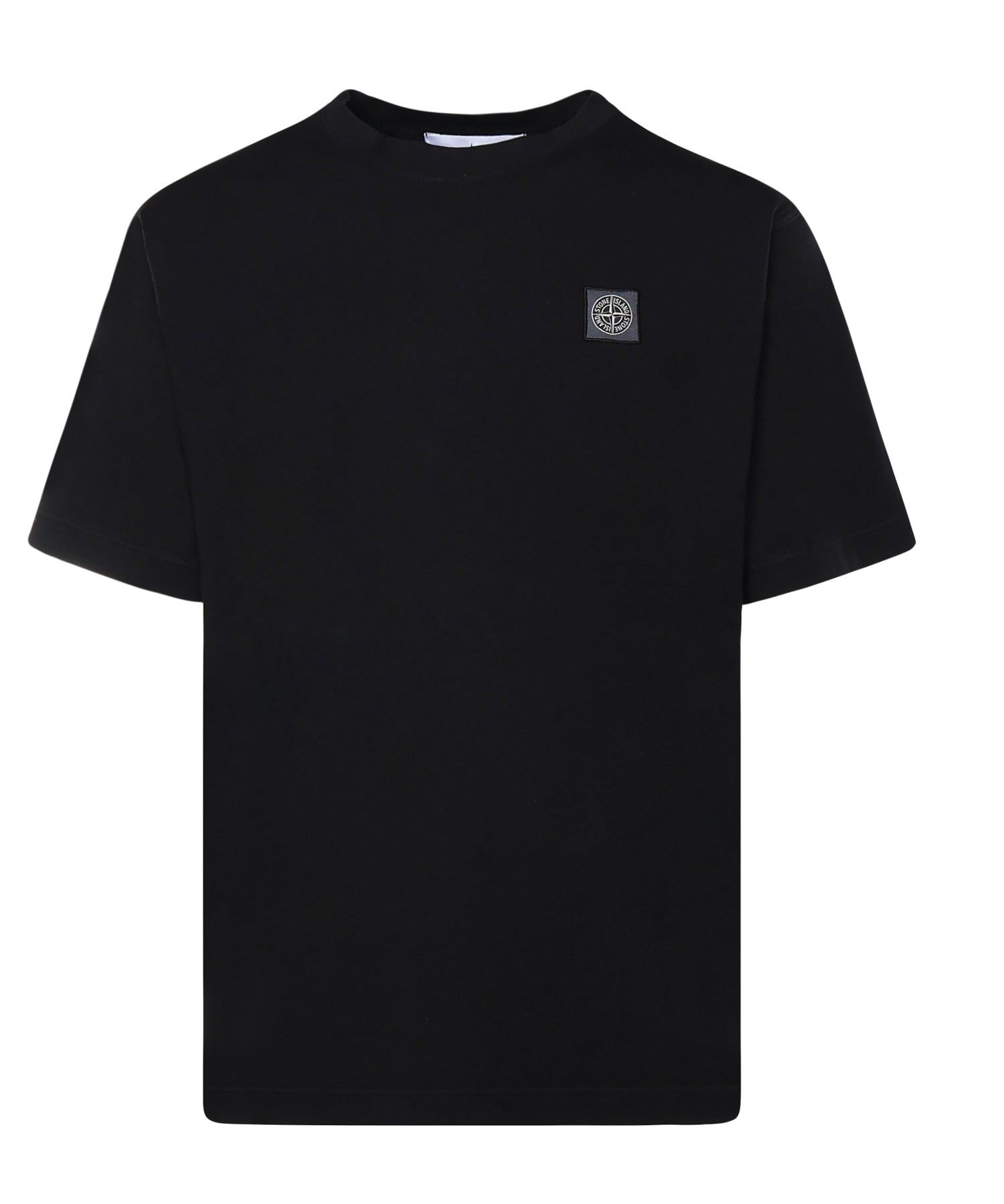 T-shirt con patch Compass in jersey di cotone L1S152100030 S0115V0029 STONE ISLAND 