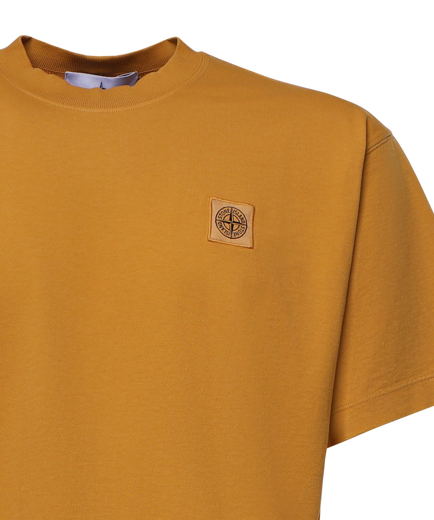 T-shirt con patch Compass in jersey di cotone L1S152100030 S0115V0034 STONE ISLAND 