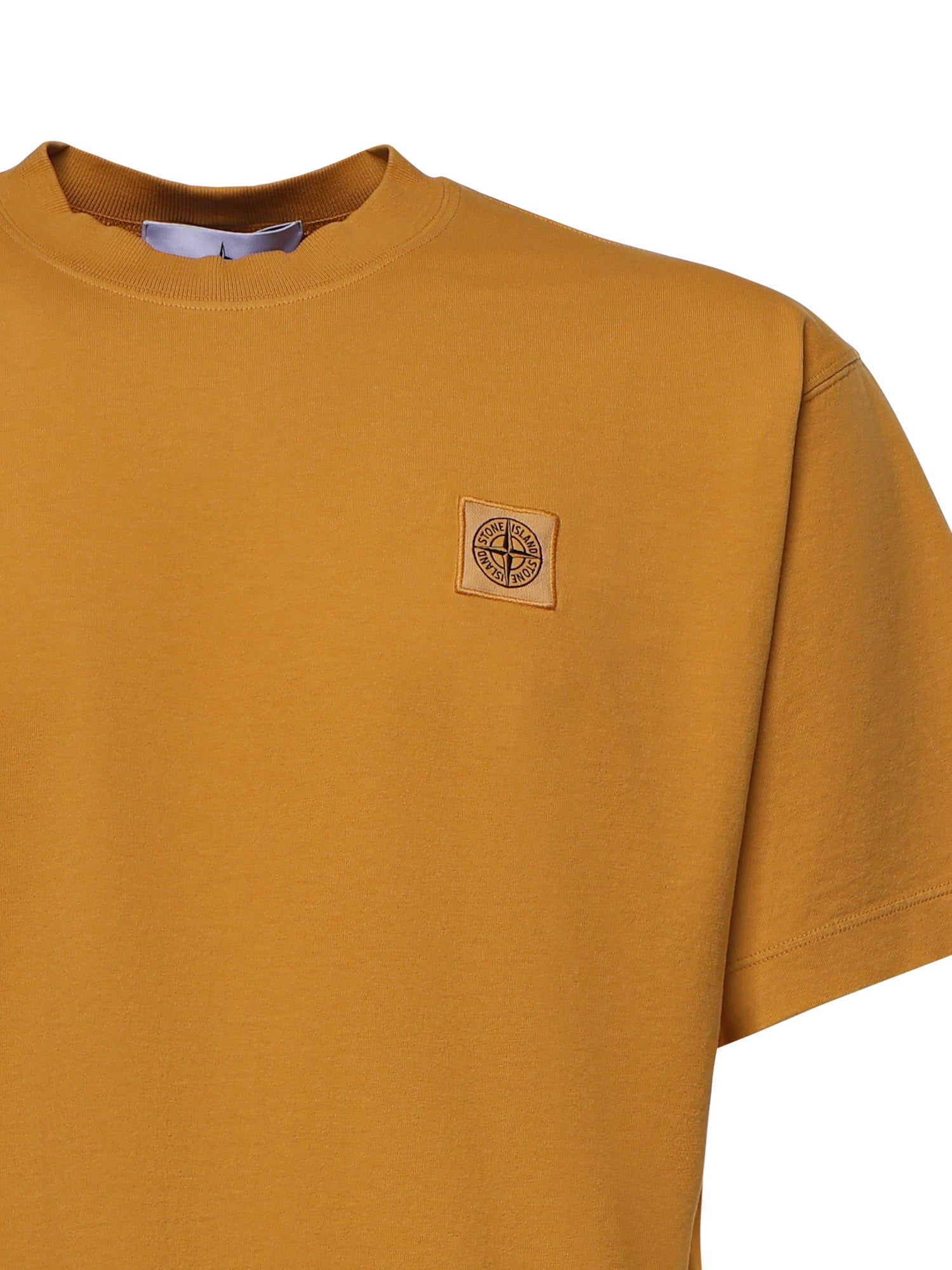 T-shirt con patch Compass in jersey di cotone L1S152100030 S0115V0034 STONE ISLAND 