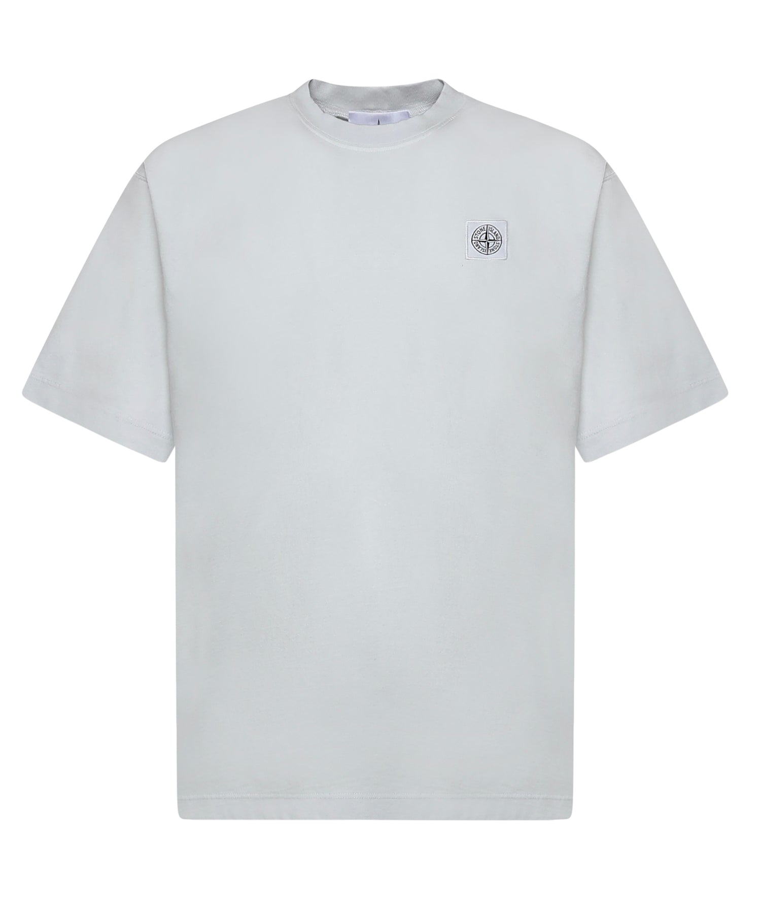 T-shirt con patch Compass in jersey di cotone L1S152100030 S0115V0041 STONE ISLAND 
