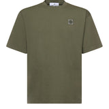 T-shirt con patch Compass in jersey di cotone L1S152100030 S0115V005G STONE ISLAND 