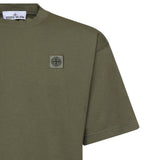 T-shirt con patch Compass in jersey di cotone L1S152100030 S0115V005G STONE ISLAND 
