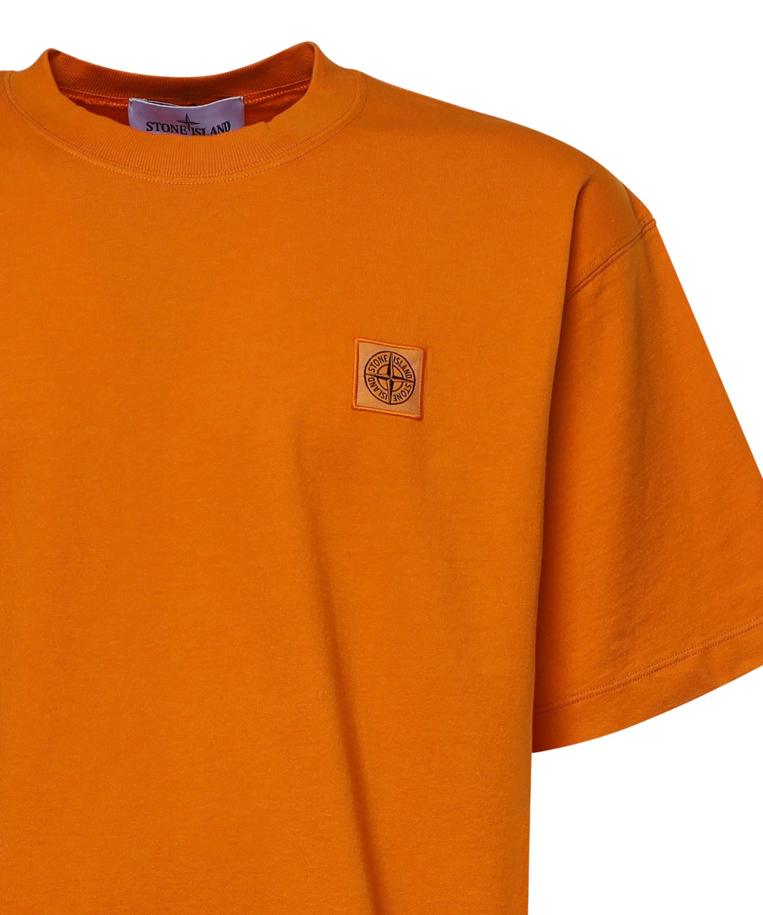 T-shirt con patch Compass in jersey di cotone L1S152100030 S0115V007E STONE ISLAND 