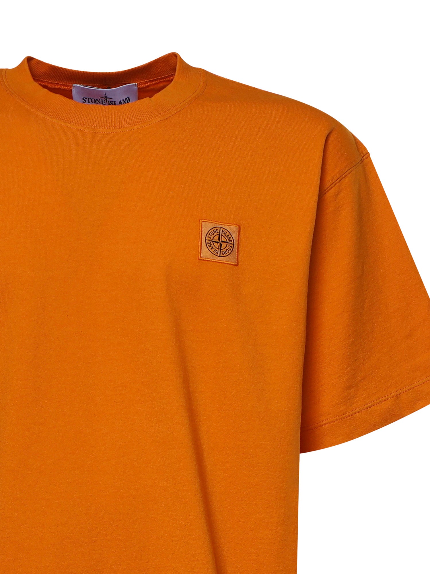 T-shirt con patch Compass in jersey di cotone L1S152100030 S0115V007E STONE ISLAND 