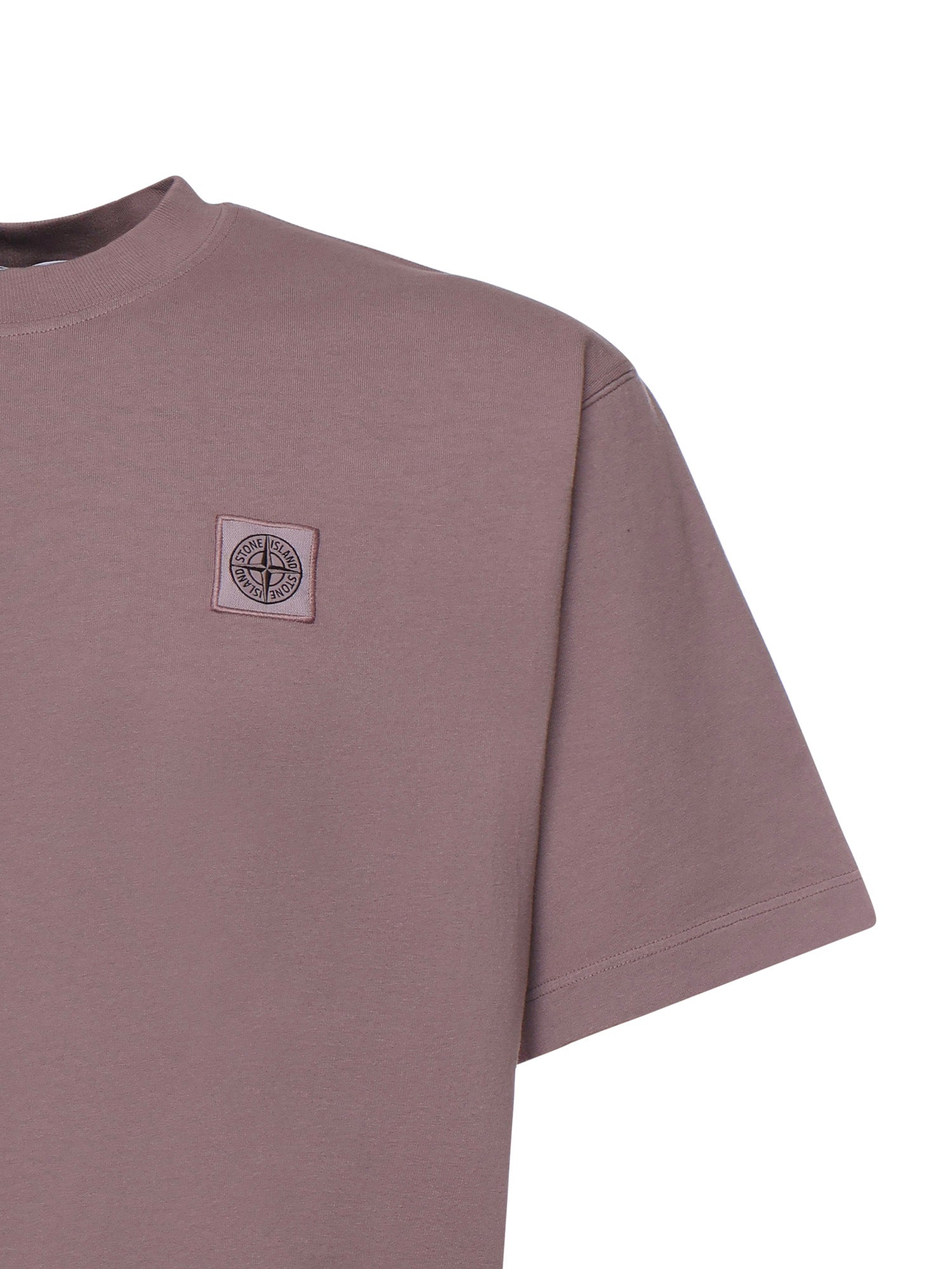 T-shirt con patch Compass in jersey di cotone L1S152100030 S0115V008F STONE ISLAND 