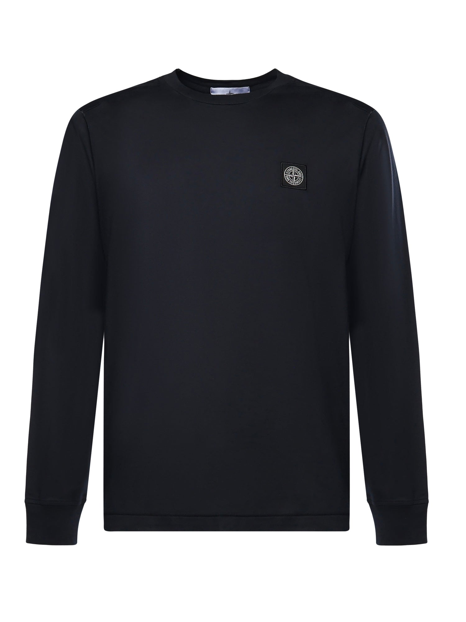 T-shirt con patch Compass in jersey di cotone<BR/> L1S152100031 S0013V0020 STONE ISLAND 
