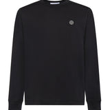 T-shirt a manica lunga con patch Compass in jersey di cotone L1S152100031 S0013V0029 STONE ISLAND 