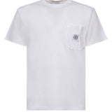 T-shirt con patch Compass L1S152100032 S0057V0001 STONE ISLAND 