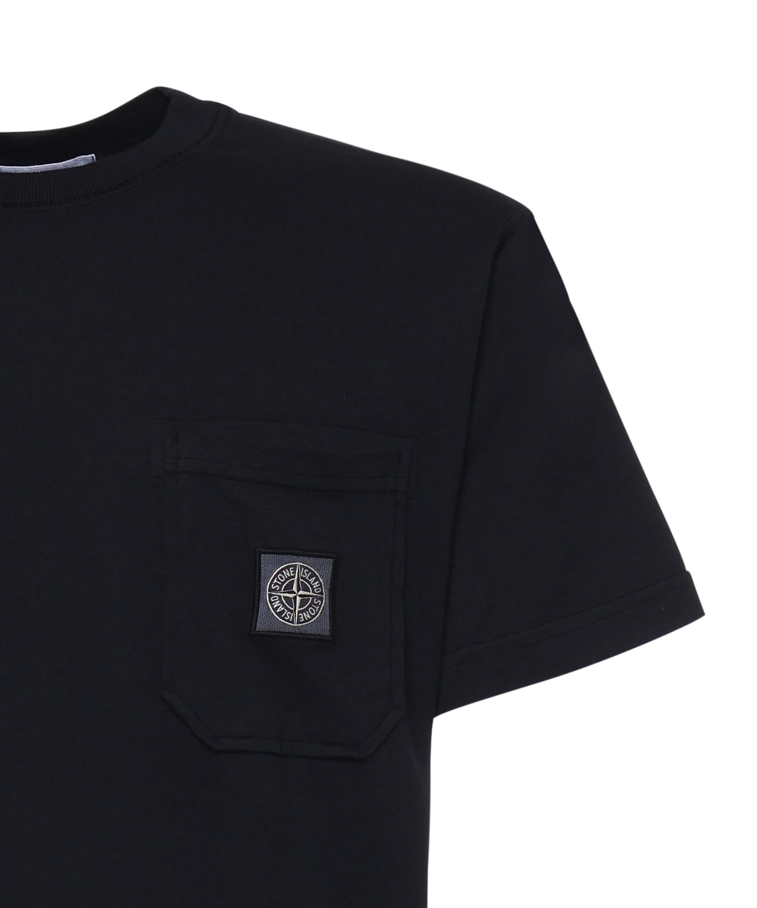 T-shirt con patch Compass L1S152100032 S0057V0020 STONE ISLAND 
