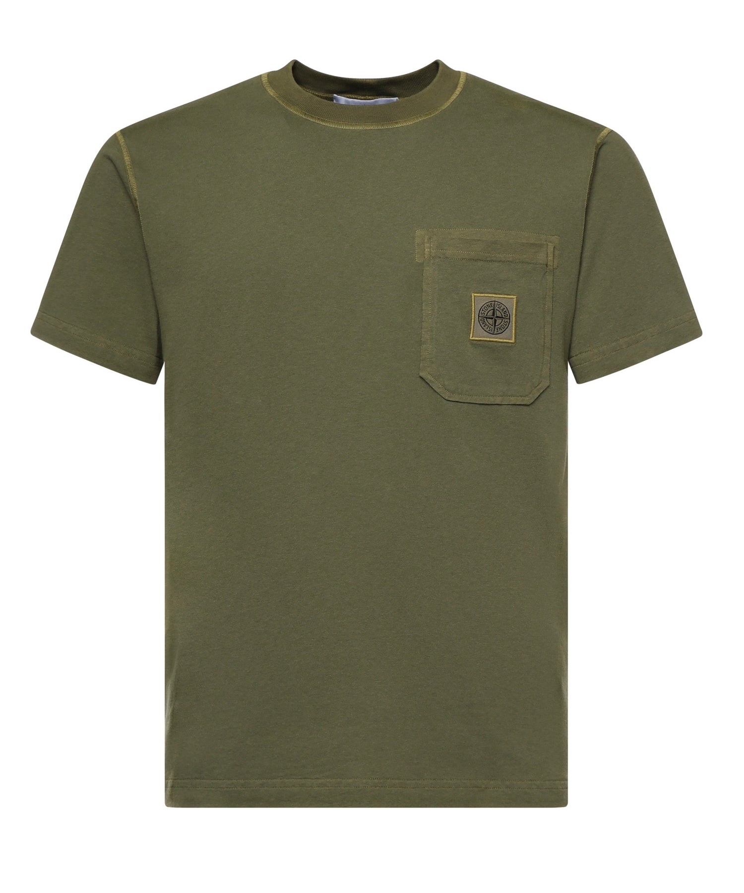 T-shirt con patch Compass L1S152100032 S0057V015G STONE ISLAND 