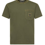 T-shirt con patch Compass L1S152100032 S0057V015G STONE ISLAND 