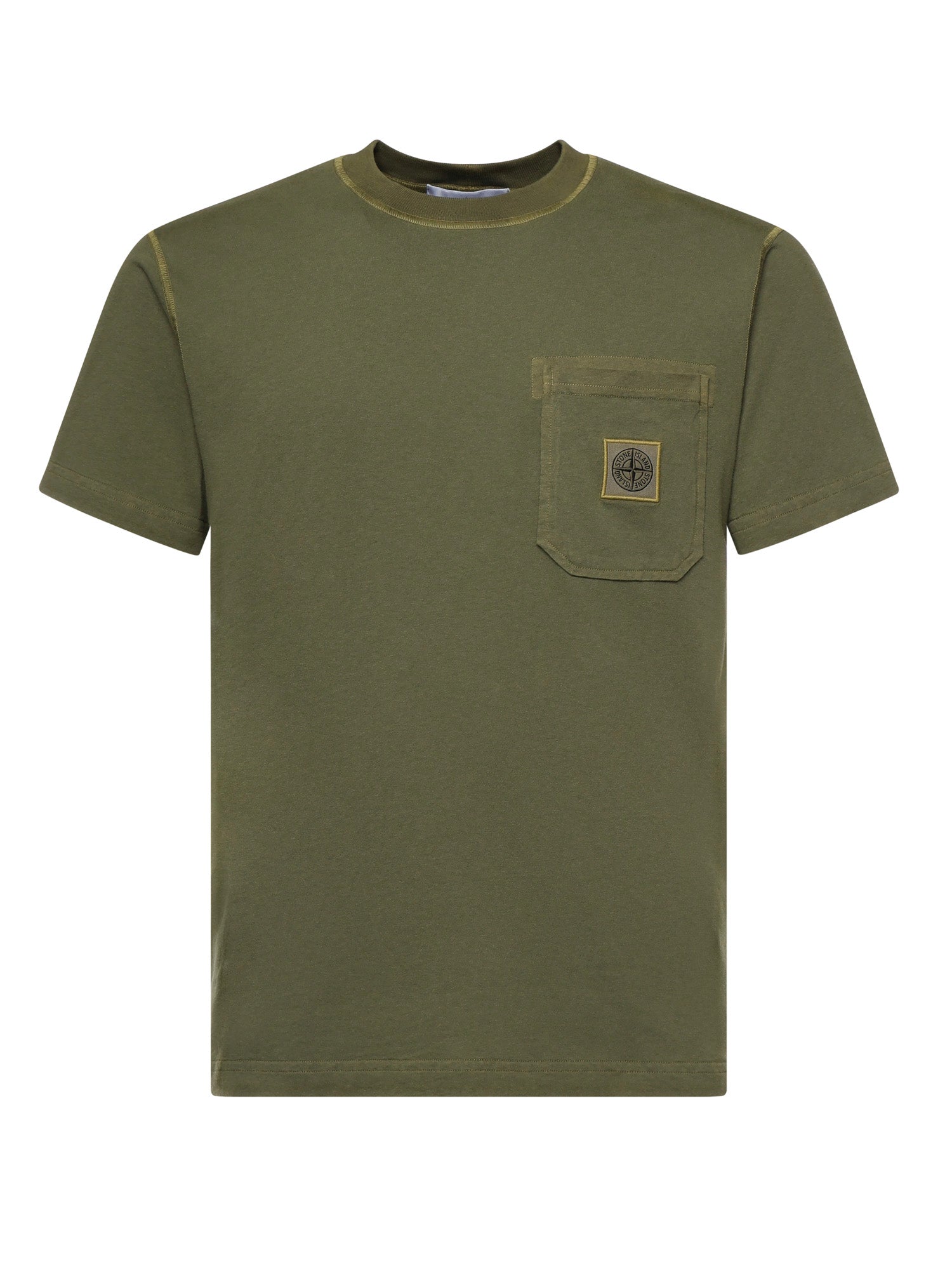 T-shirt con patch Compass L1S152100032 S0057V015G STONE ISLAND 