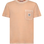 T-shirt con patch Compass L1S152100032 S0057V018E STONE ISLAND 