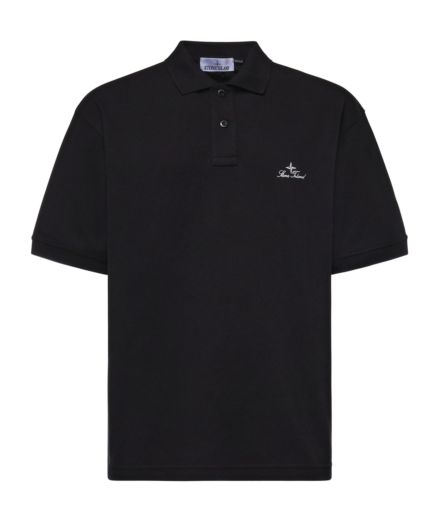 Polo con ricamo logo in piqué di cotone L1S152200001 S0039V0029 STONE ISLAND 