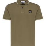 Polo in piqué di cotone con patch Compass L1S152200010 S0018V005G STONE ISLAND 
