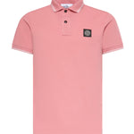 Polo in piqué di cotone con patch Compass L1S152200010 S0018V008G STONE ISLAND 