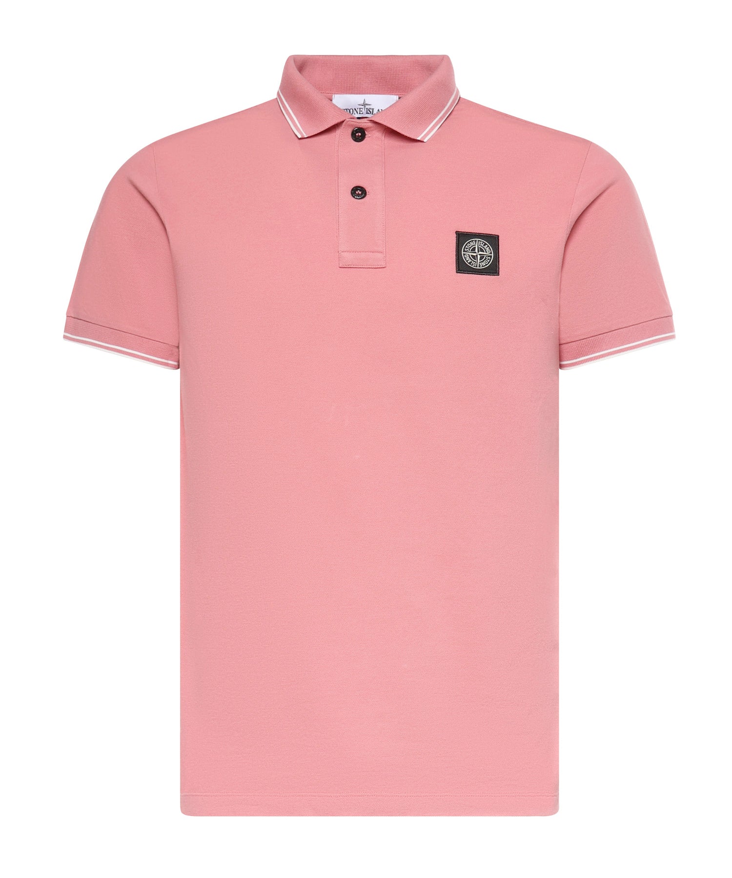Polo in piqué di cotone con patch Compass L1S152200010 S0018V008G STONE ISLAND 