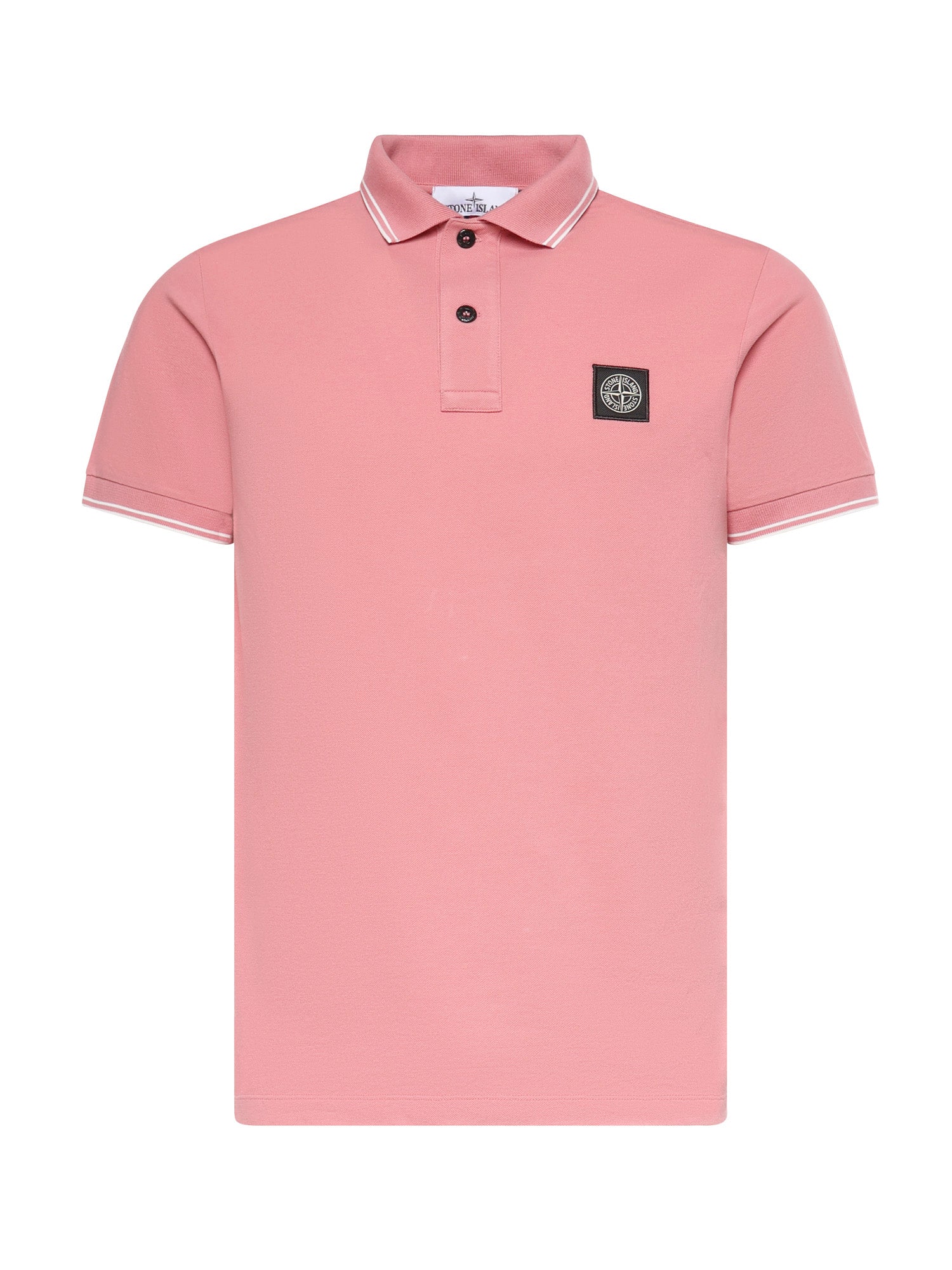 Polo in piqué di cotone con patch Compass L1S152200010 S0018V008G STONE ISLAND 