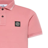 Polo in piqué di cotone con patch Compass L1S152200010 S0018V008G STONE ISLAND 