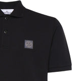 Polo in piqué di cotone con patch Compass L1S152200011 S0039V0029 STONE ISLAND 