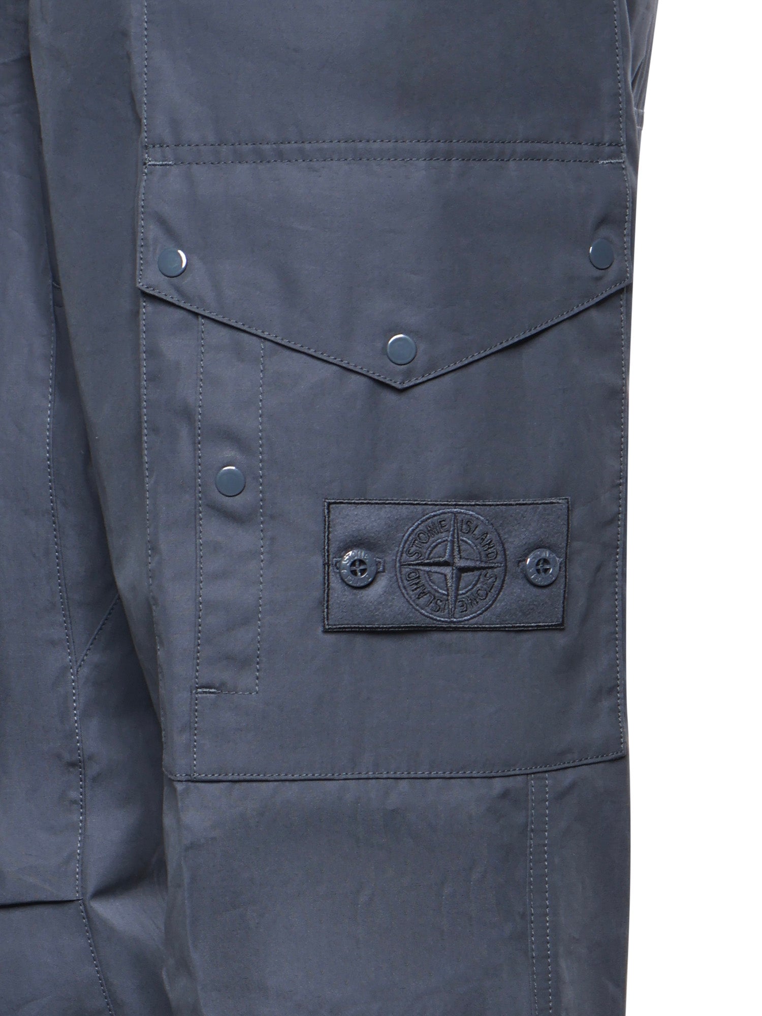 Pantalone cargo in tela di cotone con logo L1S153100017 S0F01V002E STONE ISLAND 