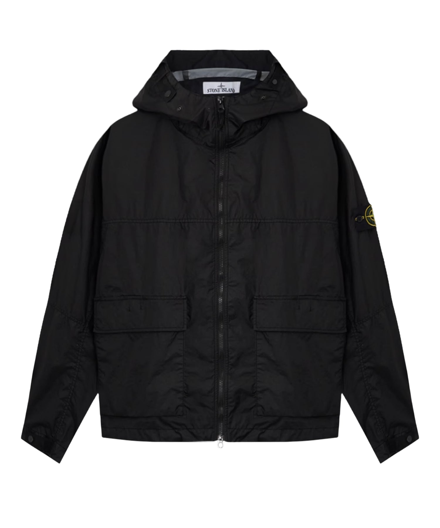 Giacca con cappuccio in nylon con logo L1S154100004 S0A21V0029 STONE ISLAND 