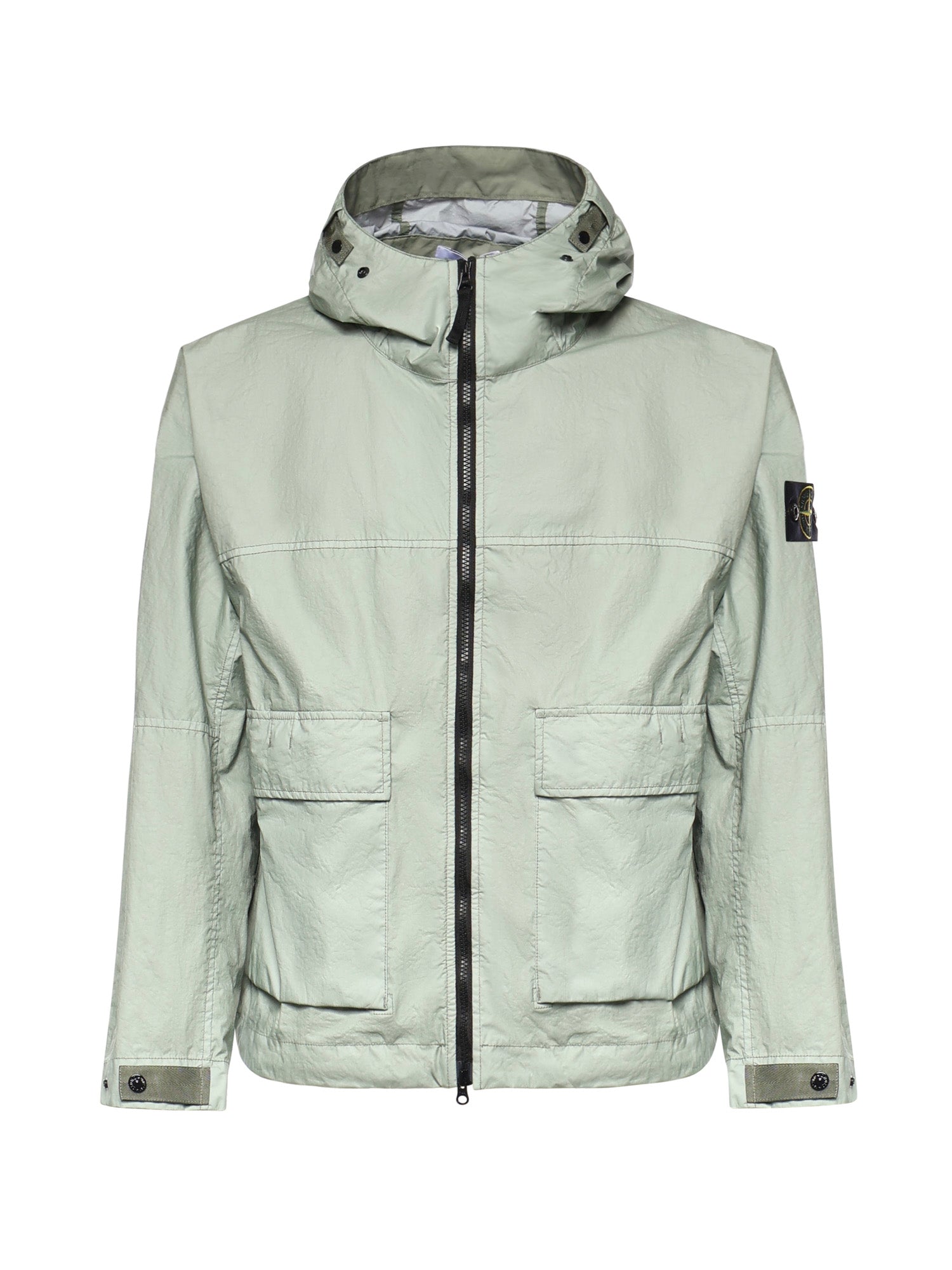 Giacca con cappuccio in nylon con logo L1S154100004 S0A21V0055 STONE ISLAND 