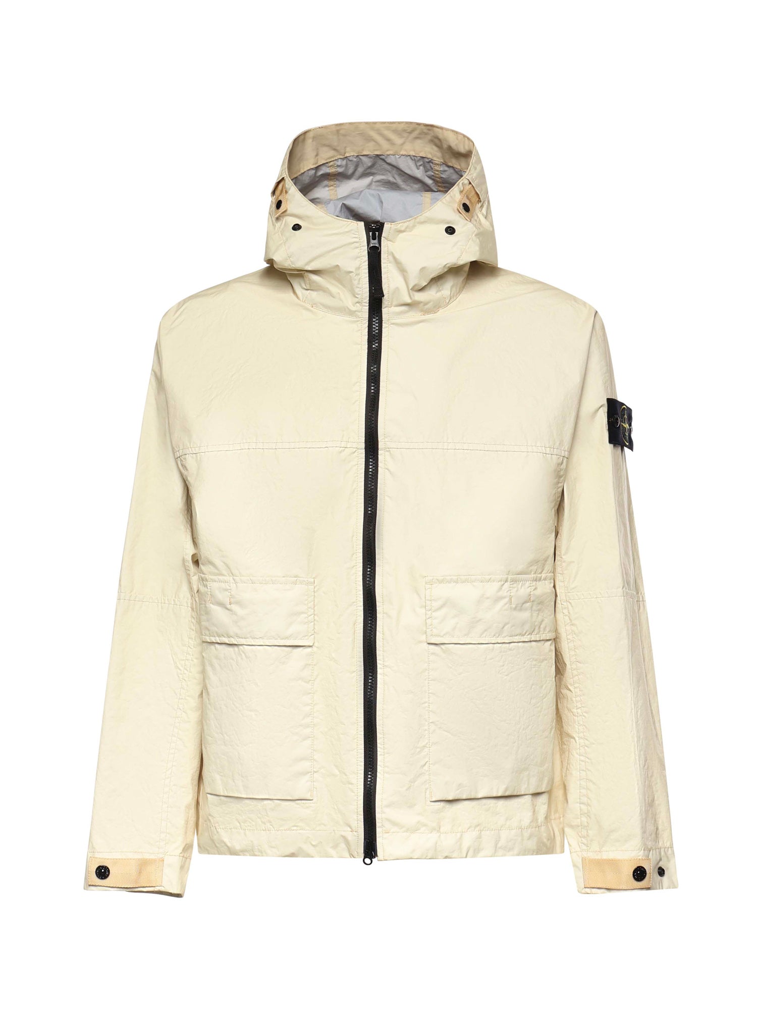 Giacca con cappuccio in nylon con logo L1S154100004 S0A21V0093 STONE ISLAND 