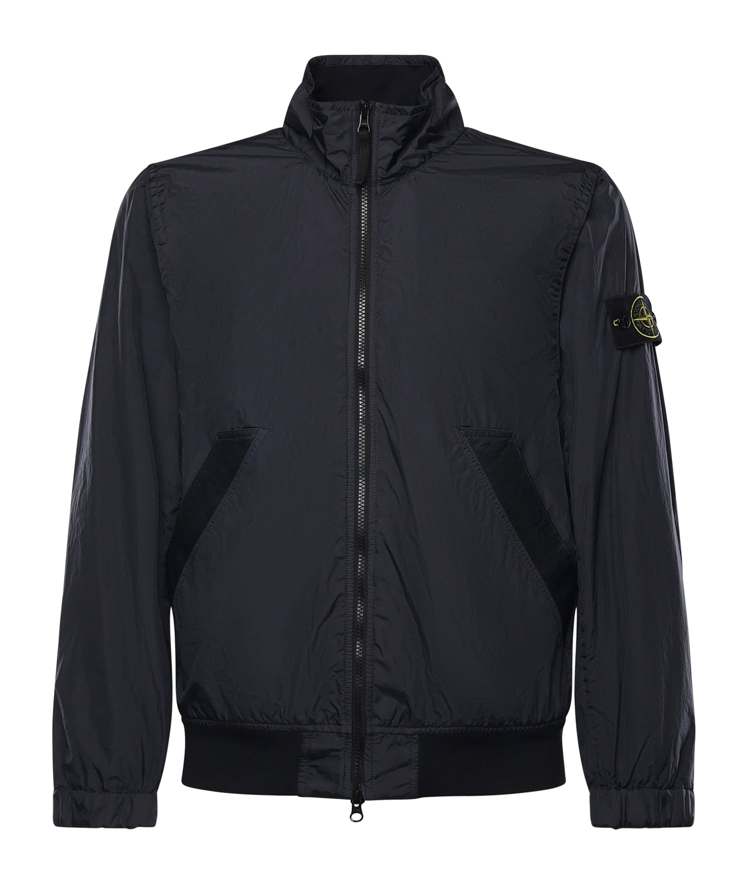 Giacca antigoccia in reps di nylon con logo L1S154100111 S0A23V0020 STONE ISLAND 
