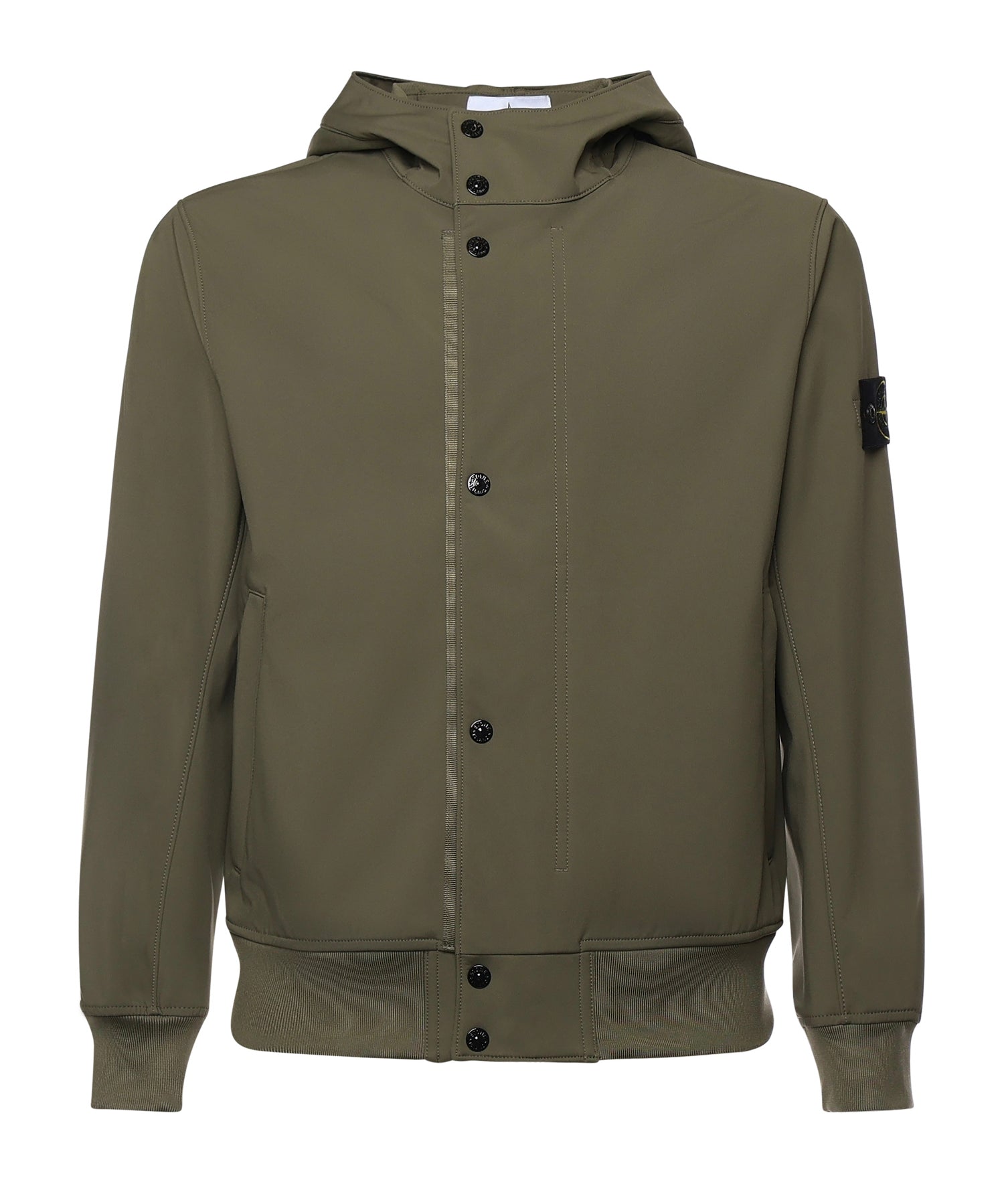 Giacca antigoccia in reps di nylon con logo L1S154100118 S0A22V005G STONE ISLAND 