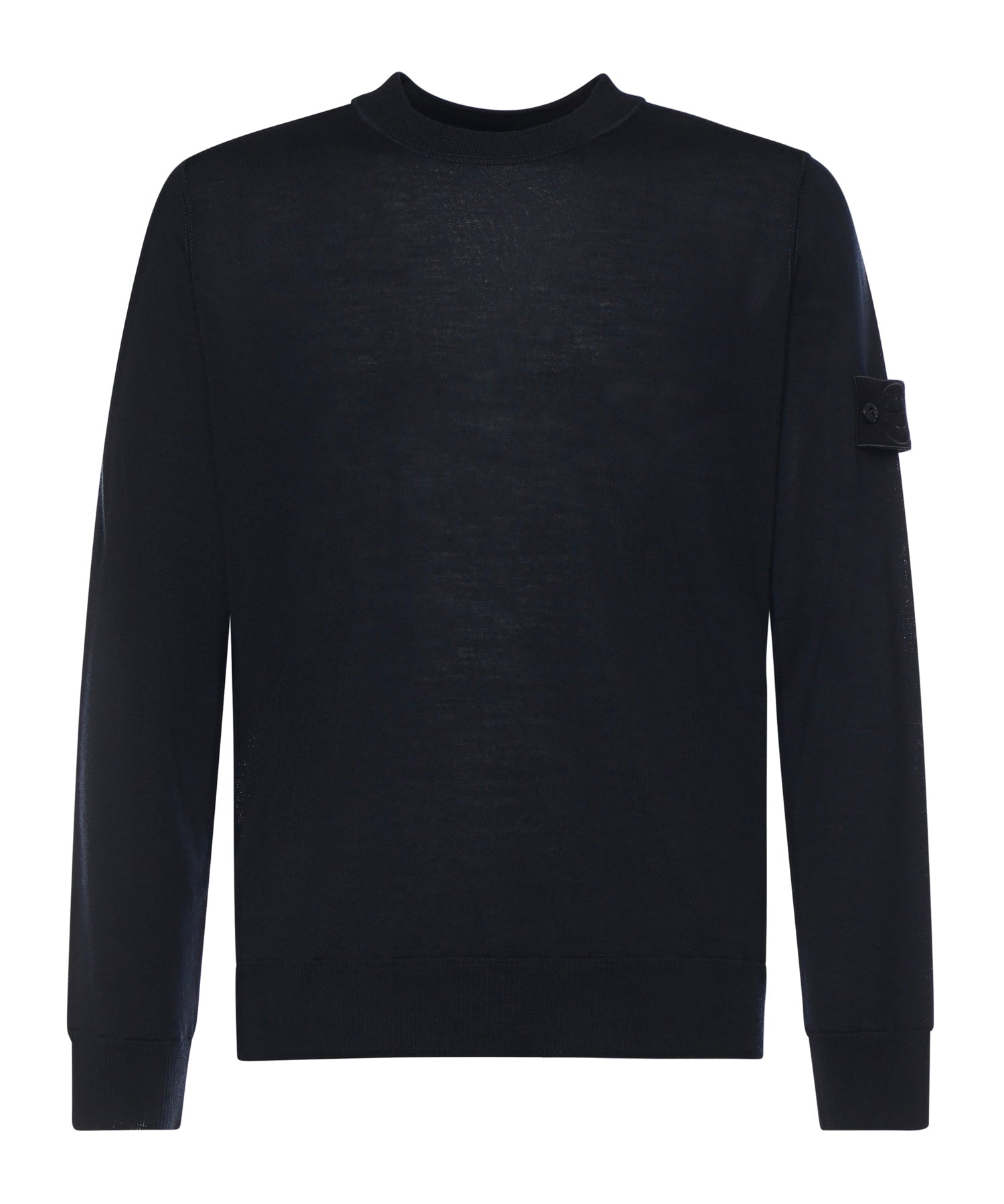Maglione girocollo in lana con logo L1S155100074 S00FCV0020 STONE ISLAND 