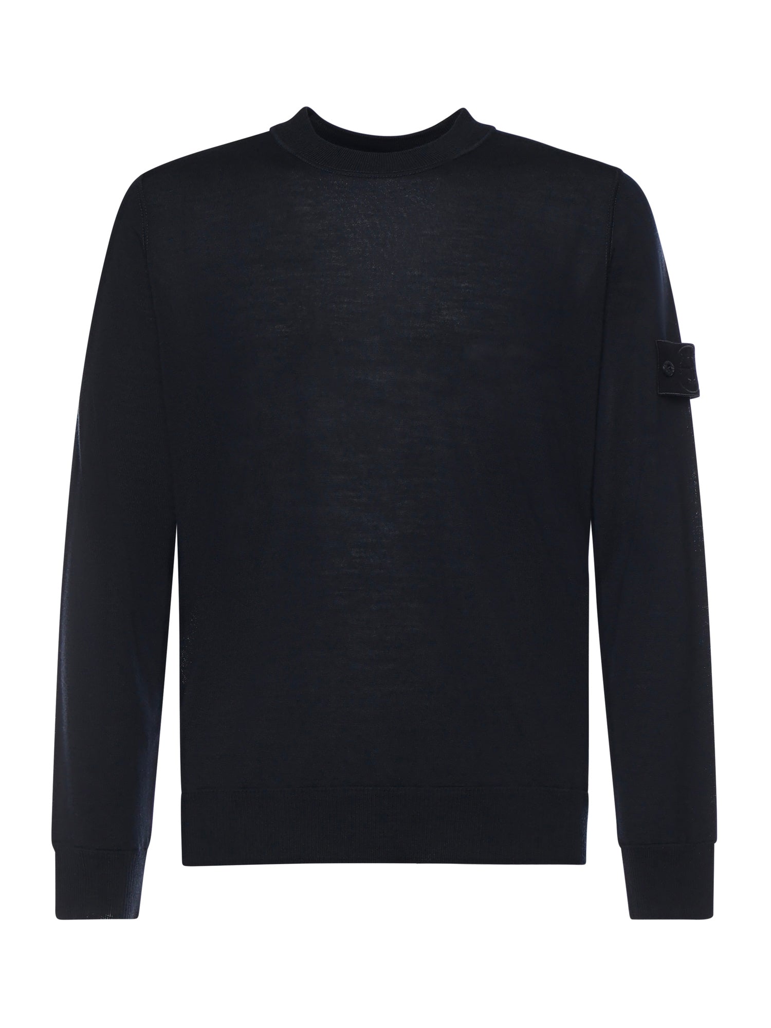 Maglione girocollo in lana con logo L1S155100074 S00FCV0020 STONE ISLAND 