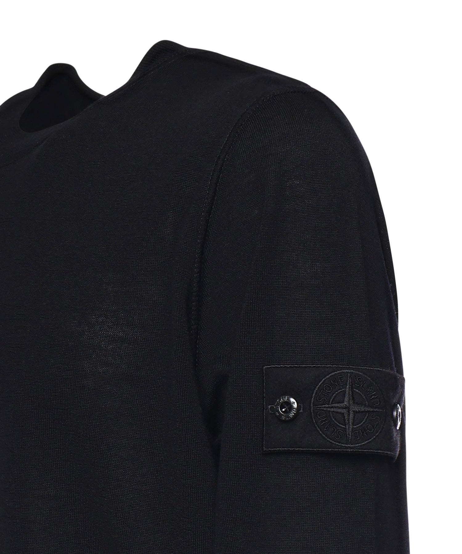 Maglione girocollo in lana con logo L1S155100074 S00FCV0029 STONE ISLAND 