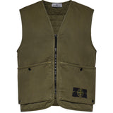 Gilet in cotone con logo L1S156100007 S0184V015G STONE ISLAND 