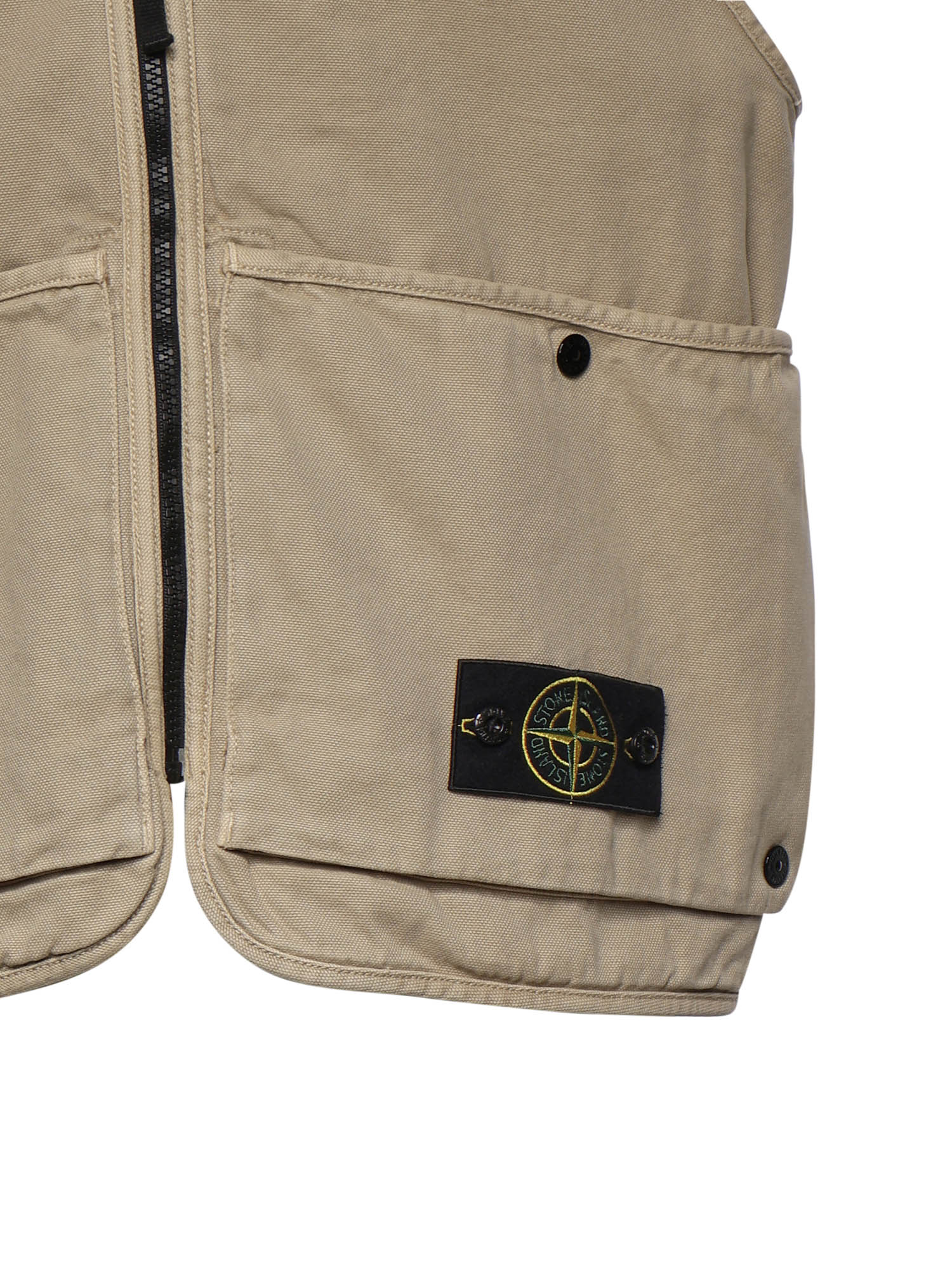 Gilet in cotone con logo L1S156100007 S0184V019A STONE ISLAND 
