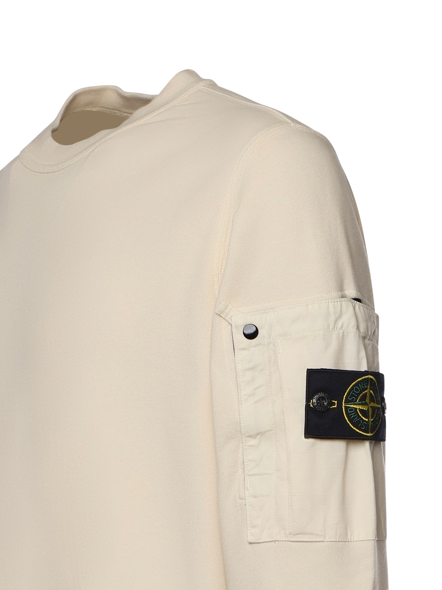 Felpa in cotone con logo L1S156100019 S0410V0093 STONE ISLAND 