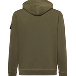 Felpa con cappuccio in cotone malfilé L1S156100031 S0060V0141 STONE ISLAND 