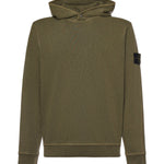 Felpa con cappuccio in cotone malfilé L1S156100031 S0060V0141 STONE ISLAND 