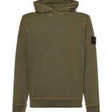 Felpa con cappuccio in cotone malfilé L1S156100031 S0060V0141 STONE ISLAND 