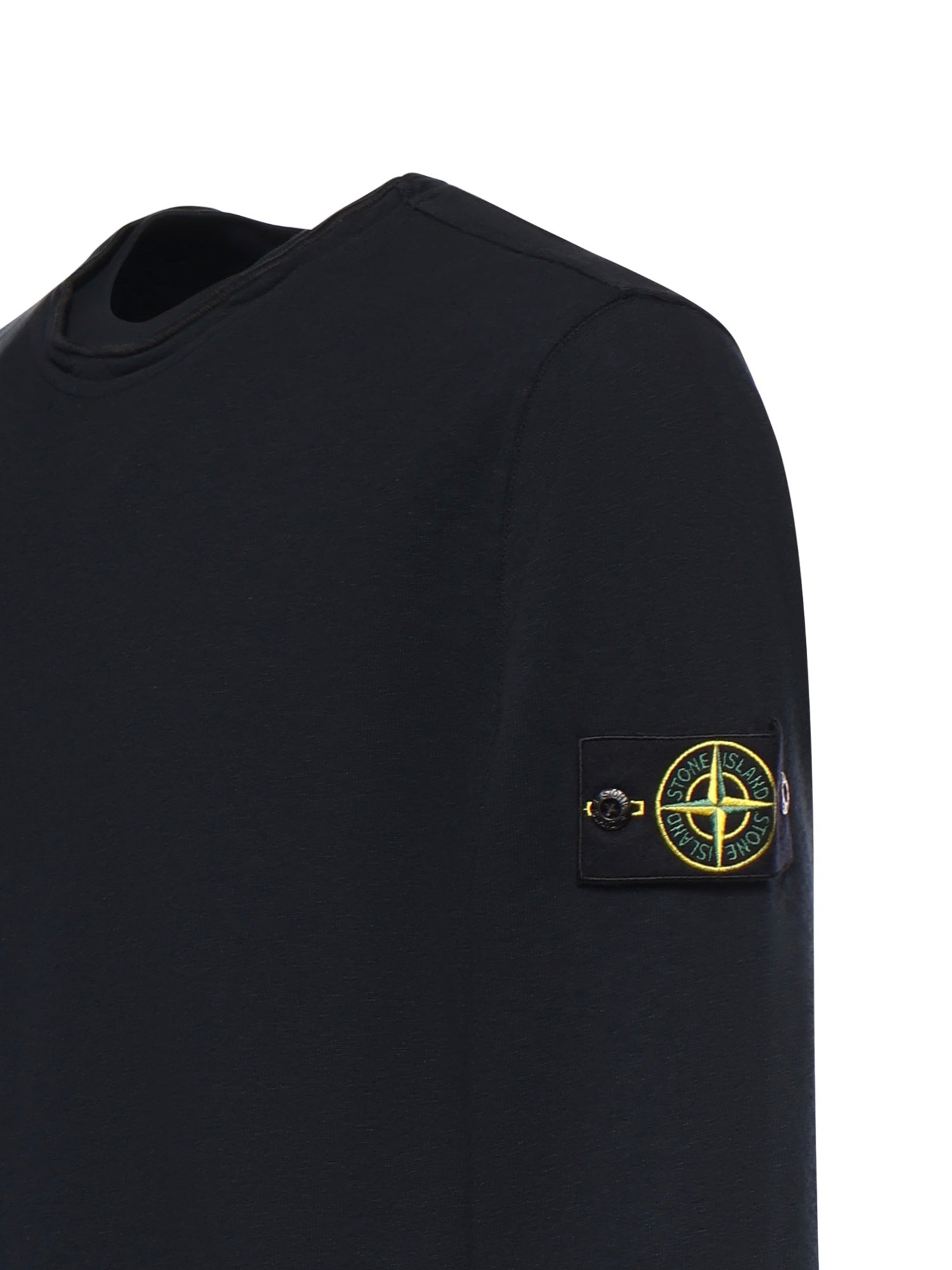 Felpa in cotone malfilé con logo L1S156100034 S0060V0020 STONE ISLAND 